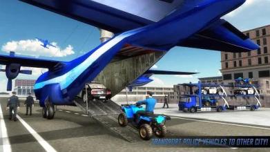 US Police ATV Quad Bike Plane Transport Game截图5