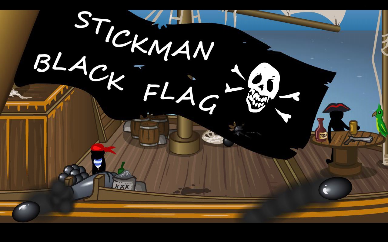 Stickman Black flag截图1