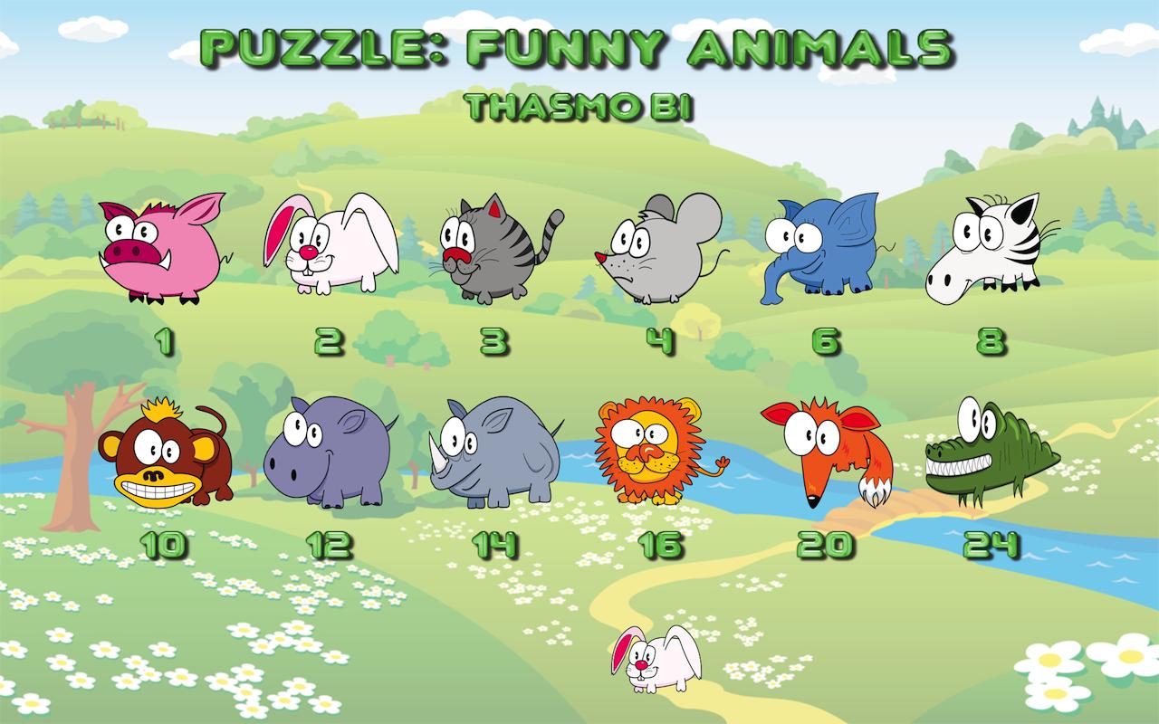 Funny animal puzzle HD截图1