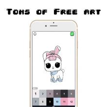 L.O.L Surprise Doll Pixel Art Coloring Game截图4