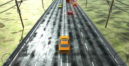 Endless Car Racing on Highway in Heavy Traffic截图3