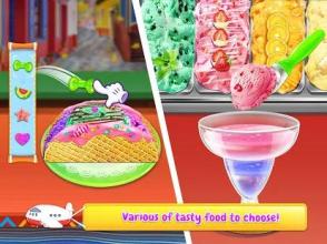 Rainbow Unicorn Ice Cream Food Maker Cooking Games截图1