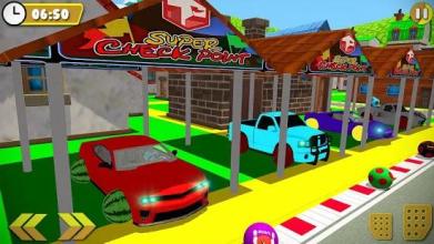 Super City Water Slide Racing: Assembly Tyre Game截图3