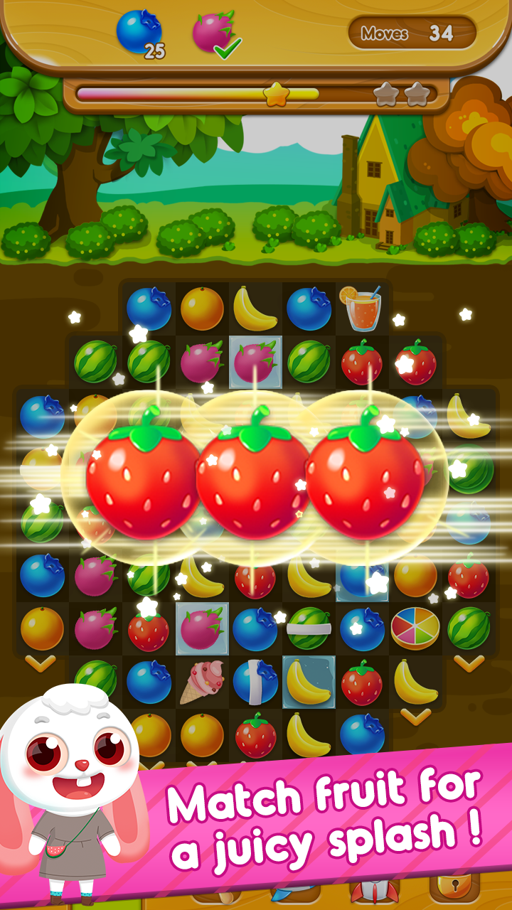 Fruit Go – Bunny Adventure截图1