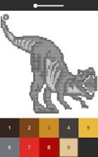 Dinosaur Color By Number - Dinosaur Pixel Art截图4