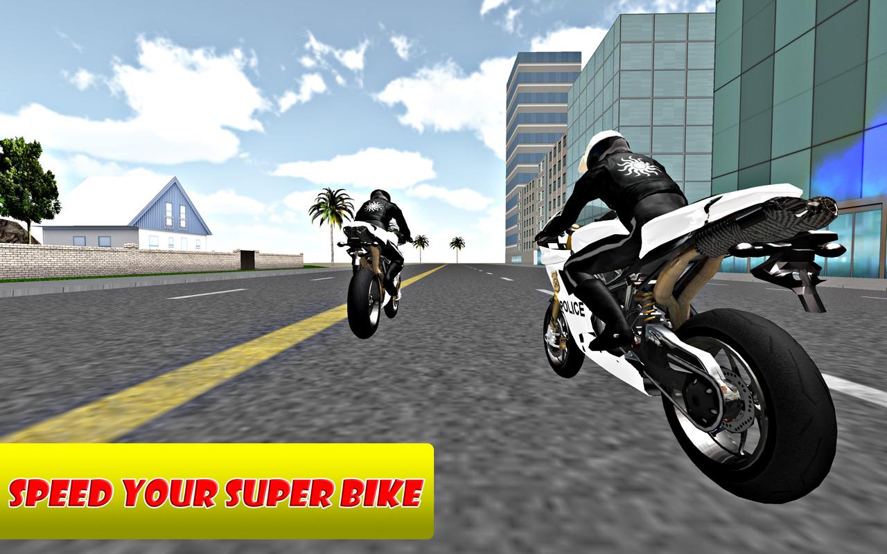 Police Auto Motor Bike - Crazy City Thrill Riding截图5