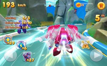 Princess Moa Kart : Racing Transformer Car 3D截图2