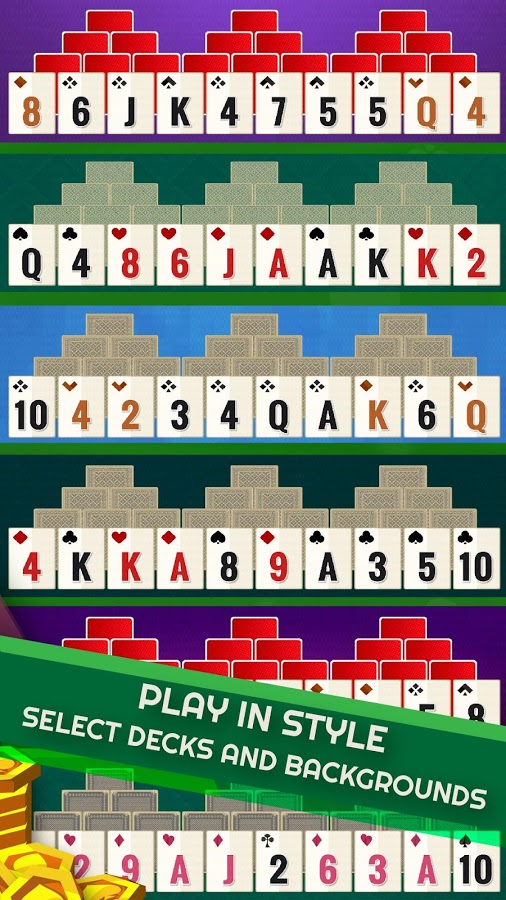 Tripeaks Solitaire - Offline截图5