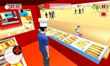 Hot Dog Food Delivery Boy Virtual City Life 3D Sim截图3