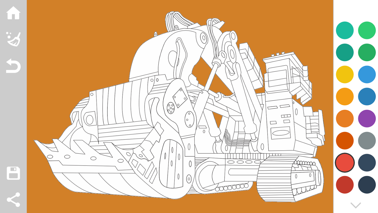 Tractors Coloring Pages Game截图2