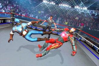 Superhero Wrestling Ring Battle Arena Fighter截图1