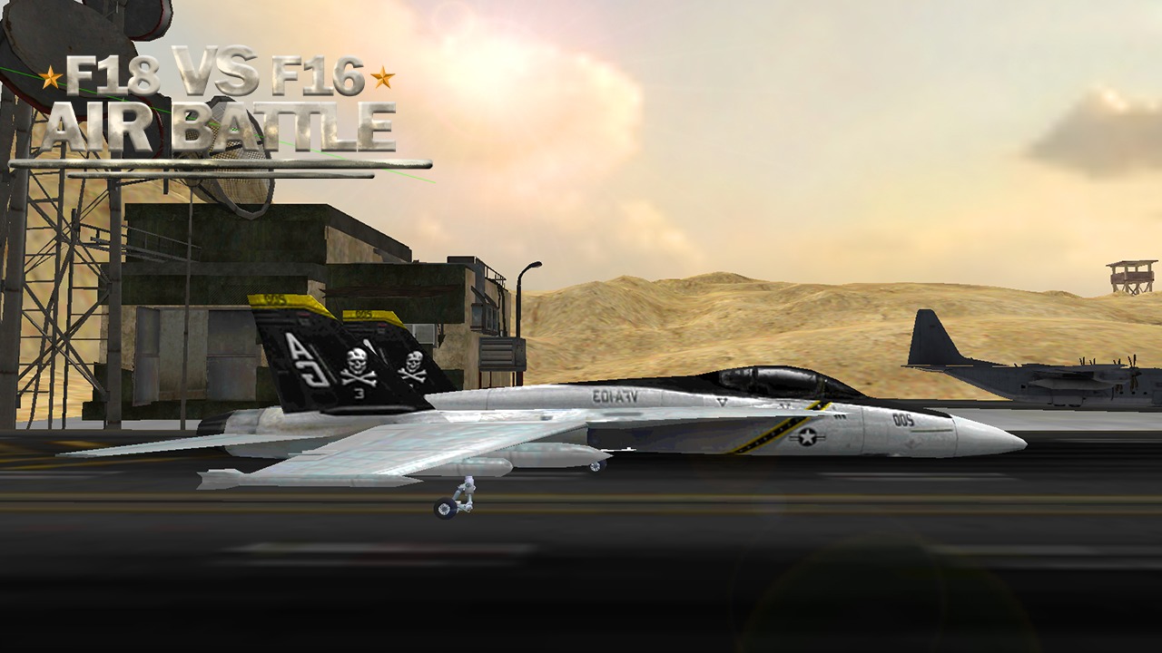 F18 vs F16 Air Battle 3D截图1