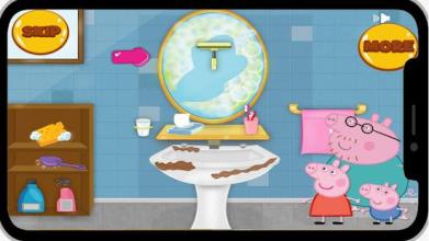 Pig Cleaning Bathroom截图1