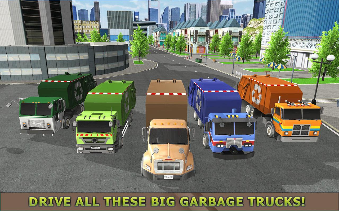 Garbage Truck Simulator PRO 2017截图5