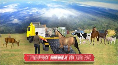 Animal rescue zoo transport truck 3d截图5