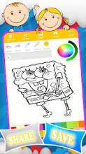 Coloring SpongeBoob For Kids截图3