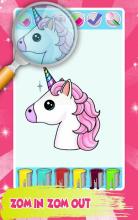 Unicorn Coloring Book Pages: Kids Coloring Games截图2