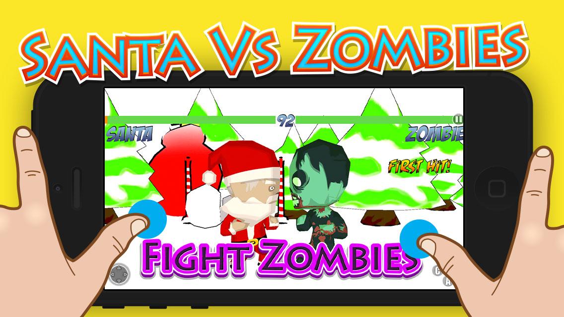 Santa vs Zombies Fight War 3D截图1