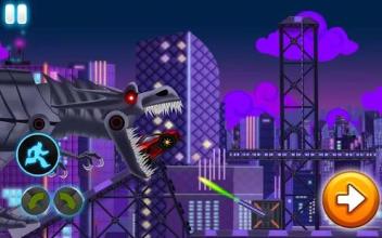 Dino Robot Wars: City Driving and Shooting Game截图1