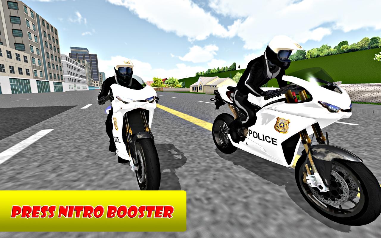 Police Auto Motor Bike - Crazy City Thrill Riding截图4