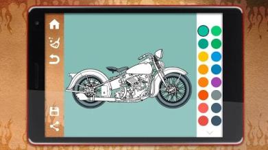 Motorcycles Coloring Pages截图4