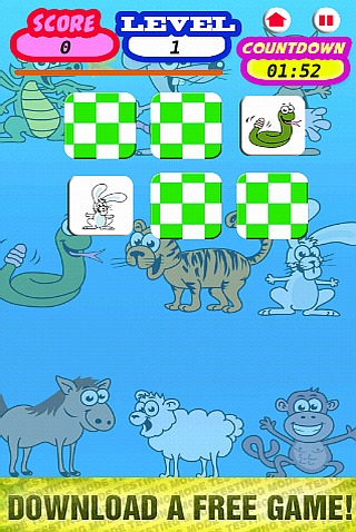 Memory Game for Kids: Animals截图3