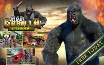 City Smasher Angry Gorilla Simulator: Rampage Game截图2