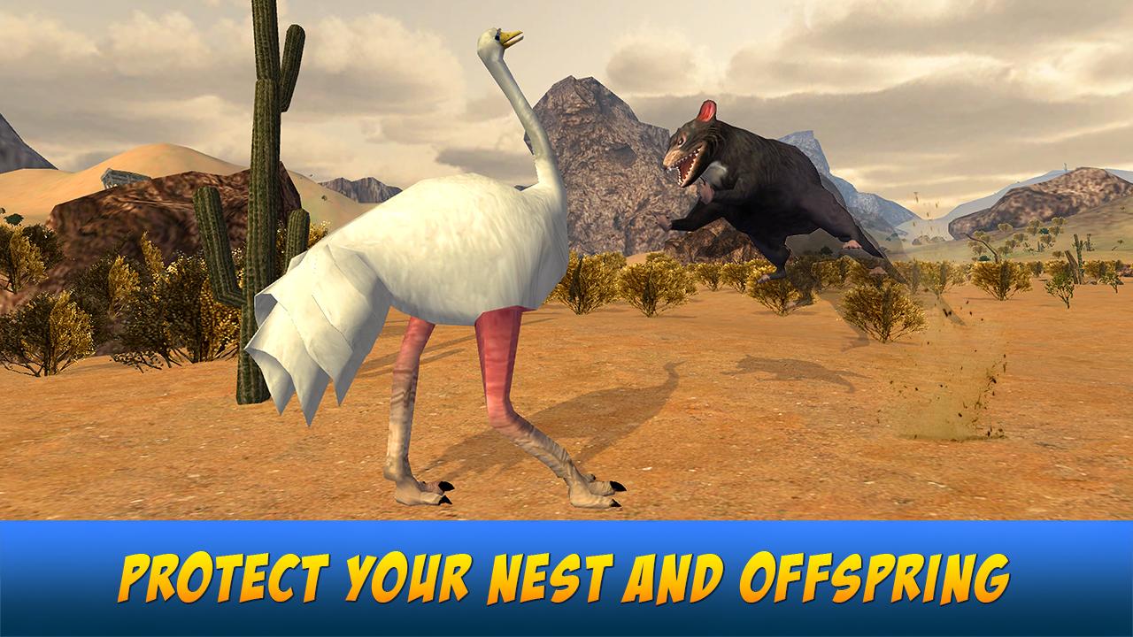 Ostrich Bird Simulator 3D截图2