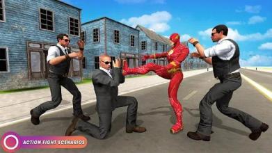 Speed Flash Superhero Fighting City Rescue截图2