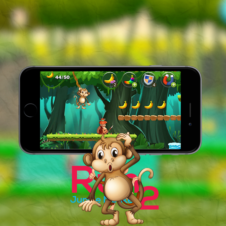 Monkey Jungle Run 2 free截图2