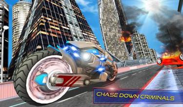 US Police Muscle Car Transform Bike Robot Games截图5