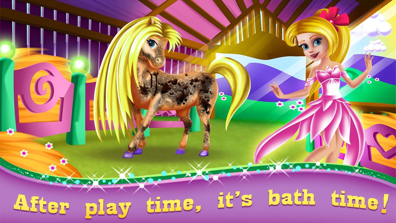 Princess Pony Horse Caring - Beauty Salon Makeover截图4