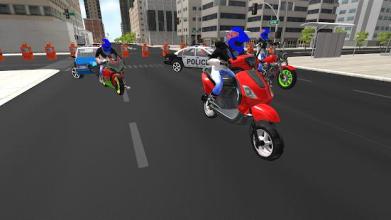 Motorcycle City Rally: Cop Car Chase截图1