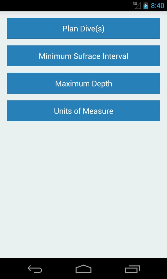 SCUBA Diving Planner截图1