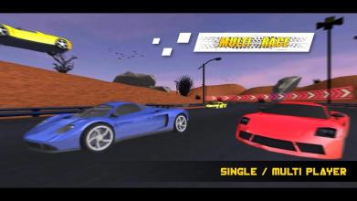 Multi Race : Single & Multi Player Car Racing截图5