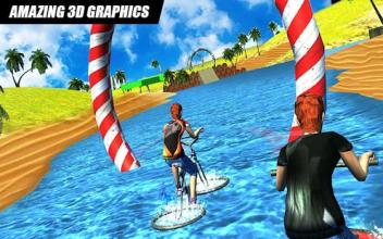 BMX Water Bicycle : Beach Rider Simulator Game 3D截图5