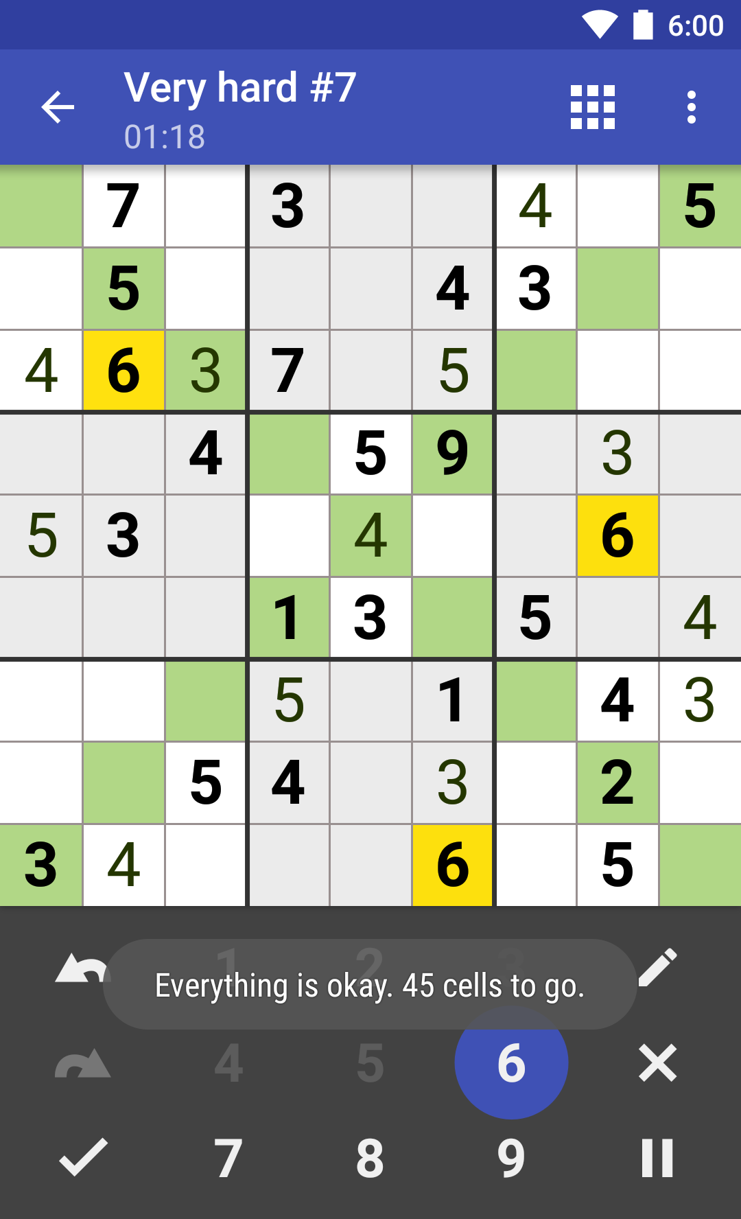 Sudoku: Andoku 3 Free截图5