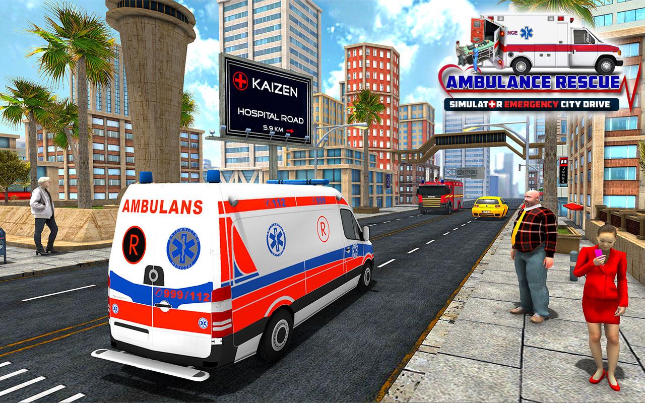 Ambulance Rescue Simulator – Emergency City Drive截图4