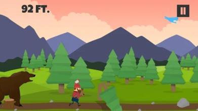 Escape the Woods - 2D Lumberjack Endless Runner截图2