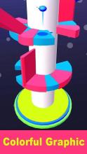 Helix Spiral Jump Balls : Fire Helix Ball Jump截图1