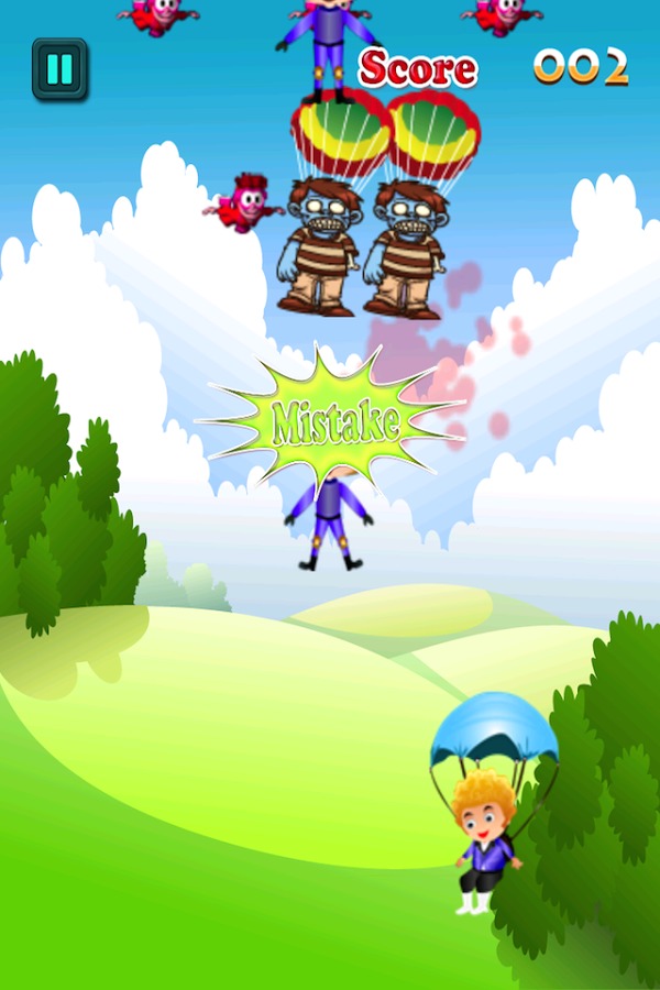 Zombie Skydiver Panic Freefall截图2