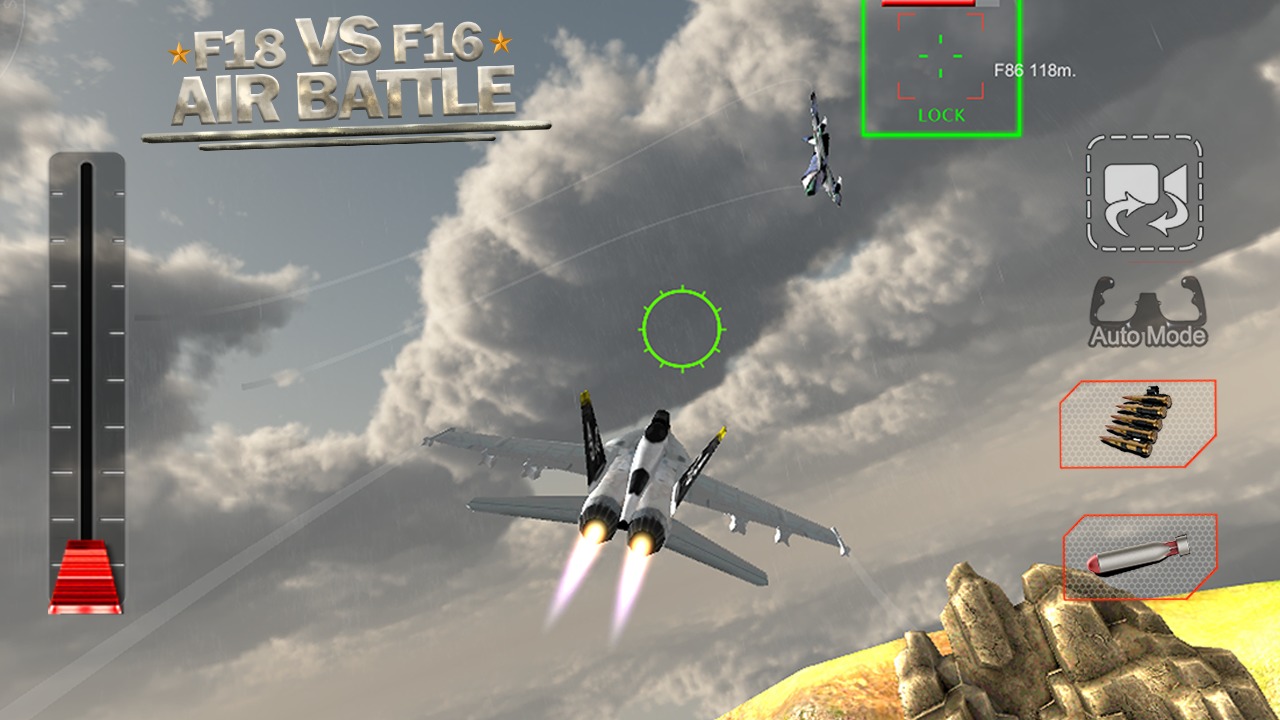 F18 vs F16 Air Battle 3D截图2