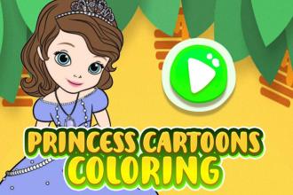 Princess Cartoons Coloring - Education, Learning截图5