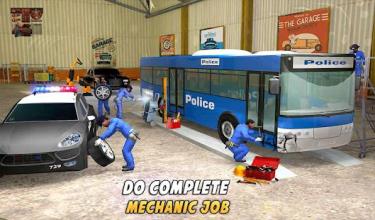 Police Car Wash Service: Gas Station Parking Games截图2