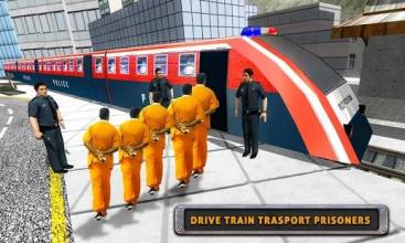 Police Train Driver Prison Transport Simulator 3D截图5