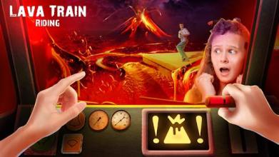 Lava Train Riding: Volcanic Race截图3