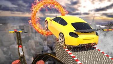 Impossible Crazy Car Stunts - Car Rush Racing Game截图4