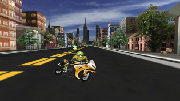 Night Moto Traffic Racer 3D截图3