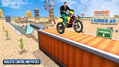 Real Moto Bike Stunt Racing Game 3D截图2