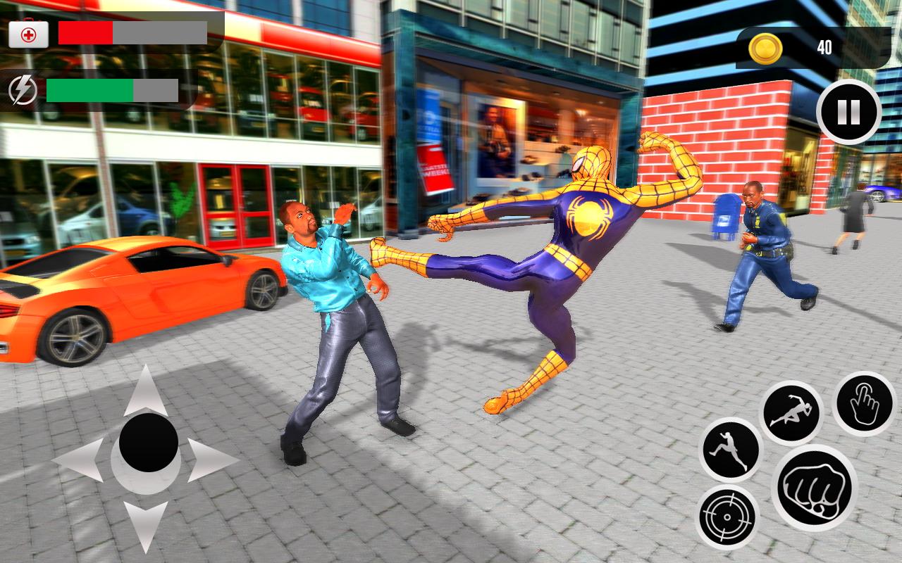 Super Spider City Battle superhero vs monster game截图5